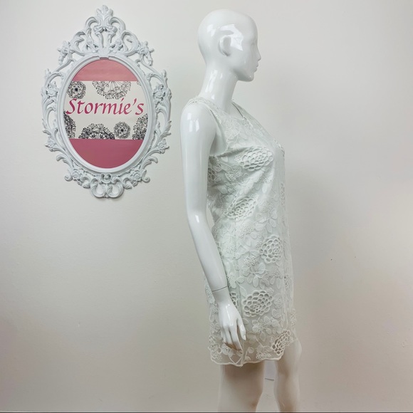 Francesca’s ALYA / Embroidered White Dress - Picture 4 of 8